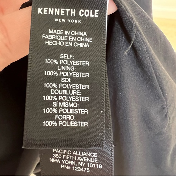 NWT Kenneth Cole NY Soft Teddy Black Collared Medium Weight 1 Button Jacket - Picture 6 of 14